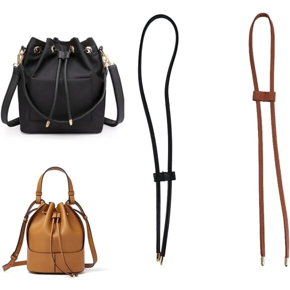 Durable PU Leather 2 Pack Bucket Bag Straps - 104cm Length for Crafting Elegance - Picture 7 of 7